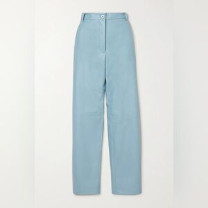 Hailey Vegetarian Leather Straight-Leg Pants - Stella McCartney